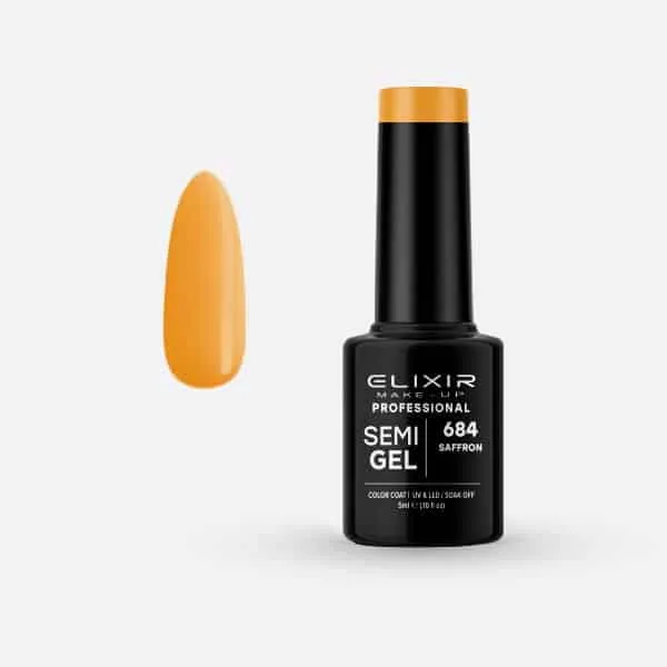 Élixir Semi Gel 684 vernis semi-permanent 5ml safran brillant