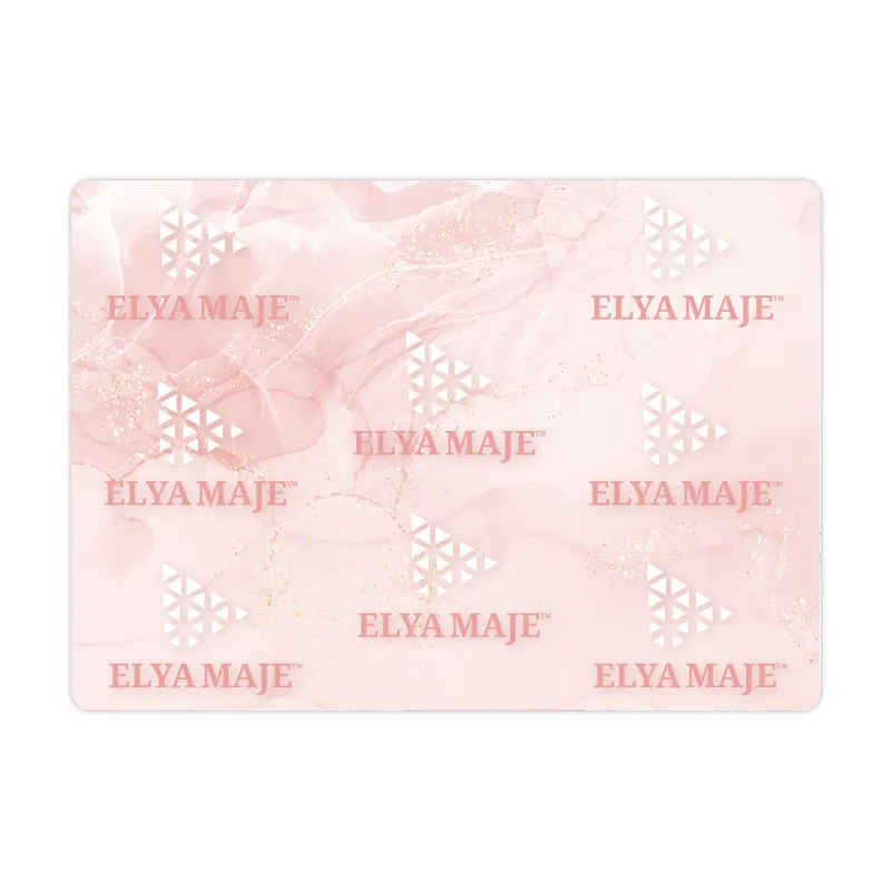 Elyamaje tapis de manucure rose protège table lavable