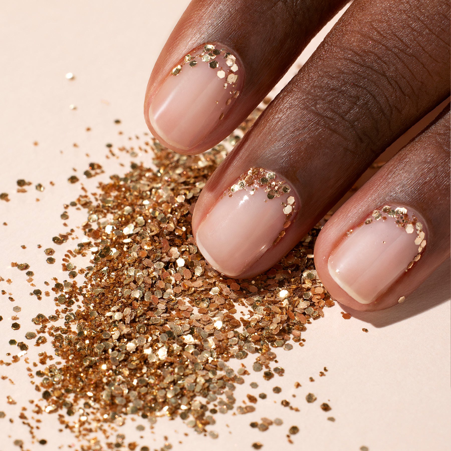 Manucurist Paillettes Rose Gold nail art végétales