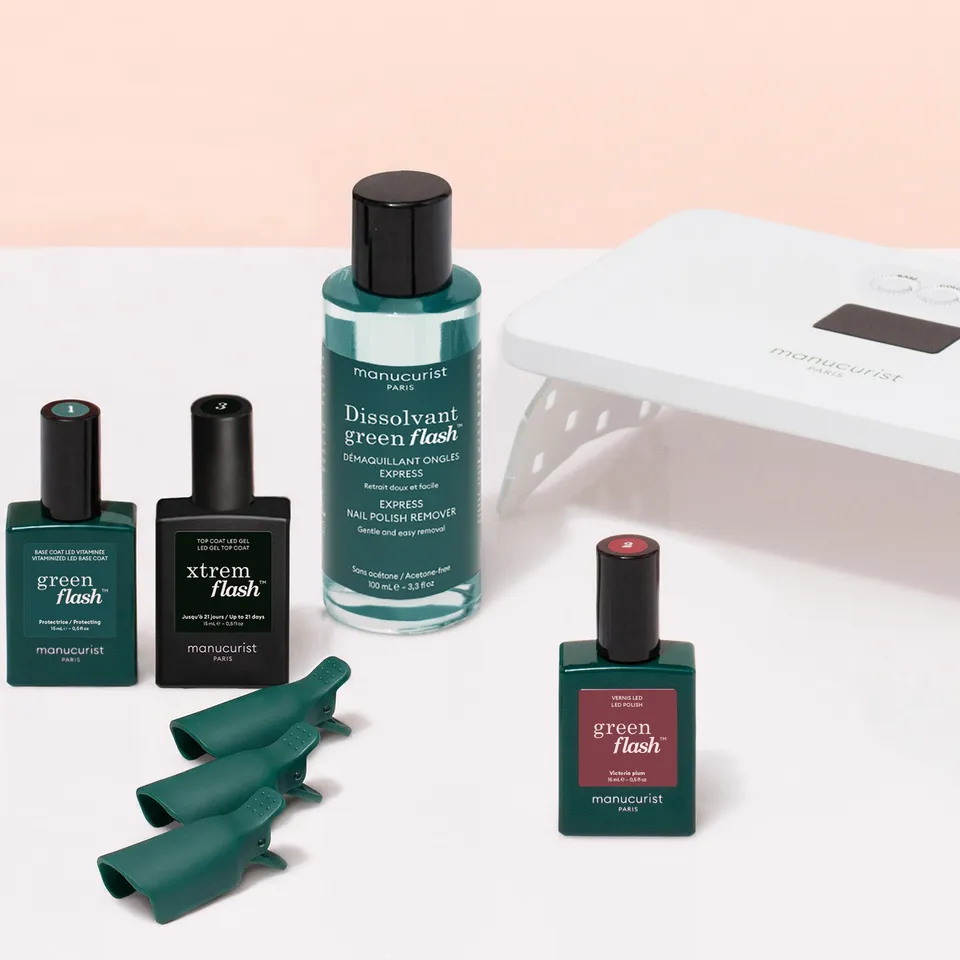 Manucurist Xtrem Flash Kit Découverte vernis Victoria Plum lampe
