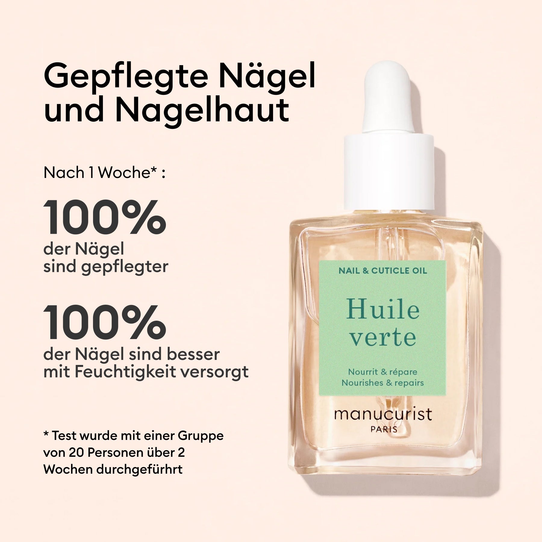 Manucurist Huile Verte huile cuticules hydratante 6 huiles