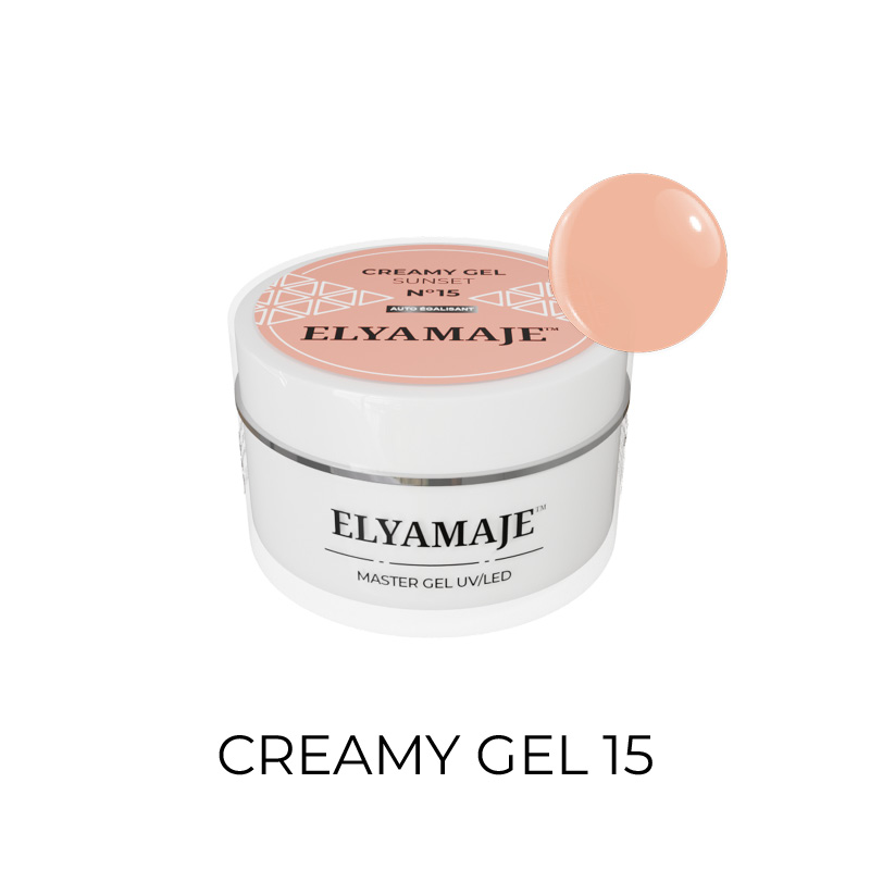 Elyamaje Creamy Gel Sunset n°15 gel UV LED construction