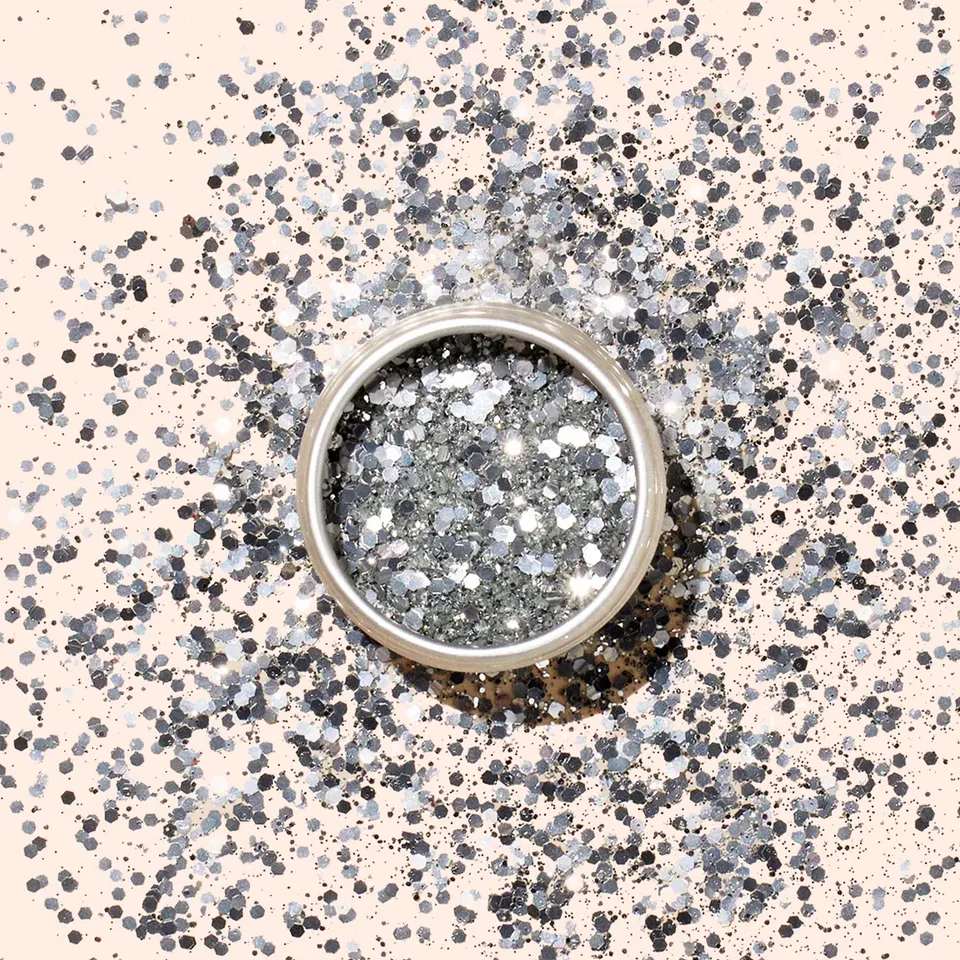 Manucurist Silver paillettes ongles biodégradables argentées