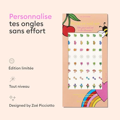 Manucurist Nail Art Été stickers ongles 3 feuilles colorés