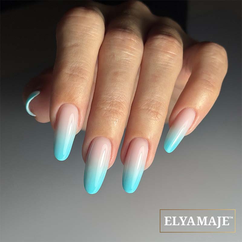 Elyamaje Ultra Baby Paint 10 gel nail art bleu turquoise