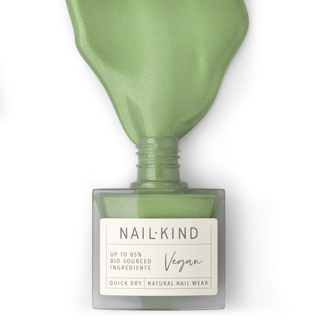 NAIL KIND The Colour Squad Mermaid Twinkle vernis vert scintillant