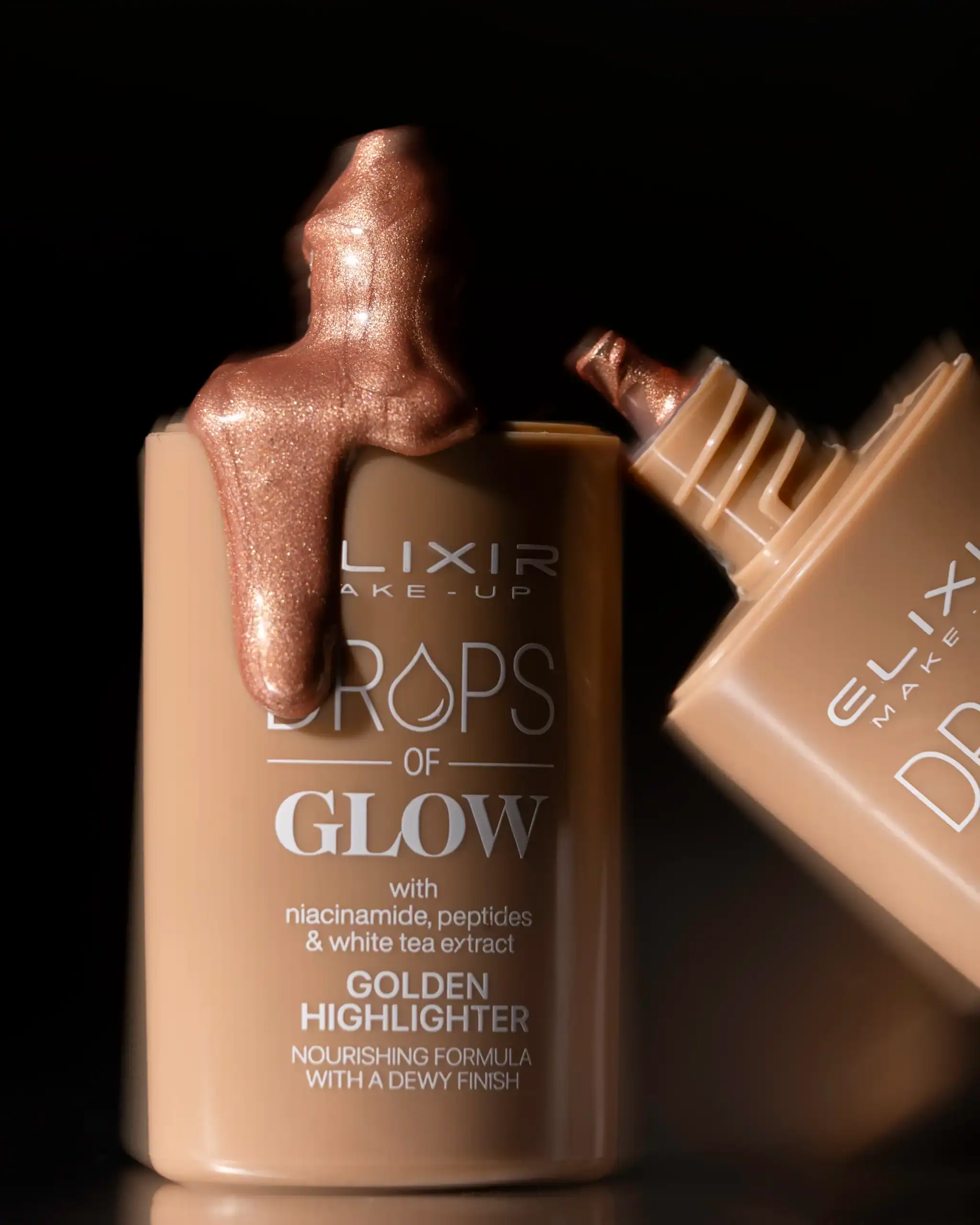 Élixir Drops of Glow Highlighter Golden doré gouttes