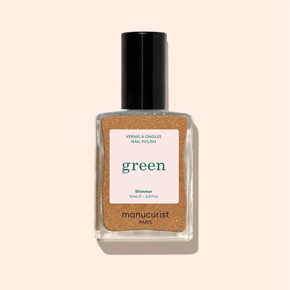 Manucurist Green vernis à ongles Shimmer bronze pailleté