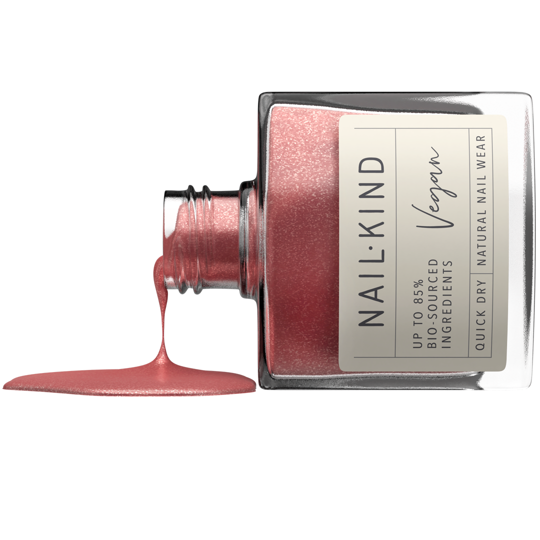 NAIL KIND The Colour Squad High Heels & Glitter vernis rose métallisé