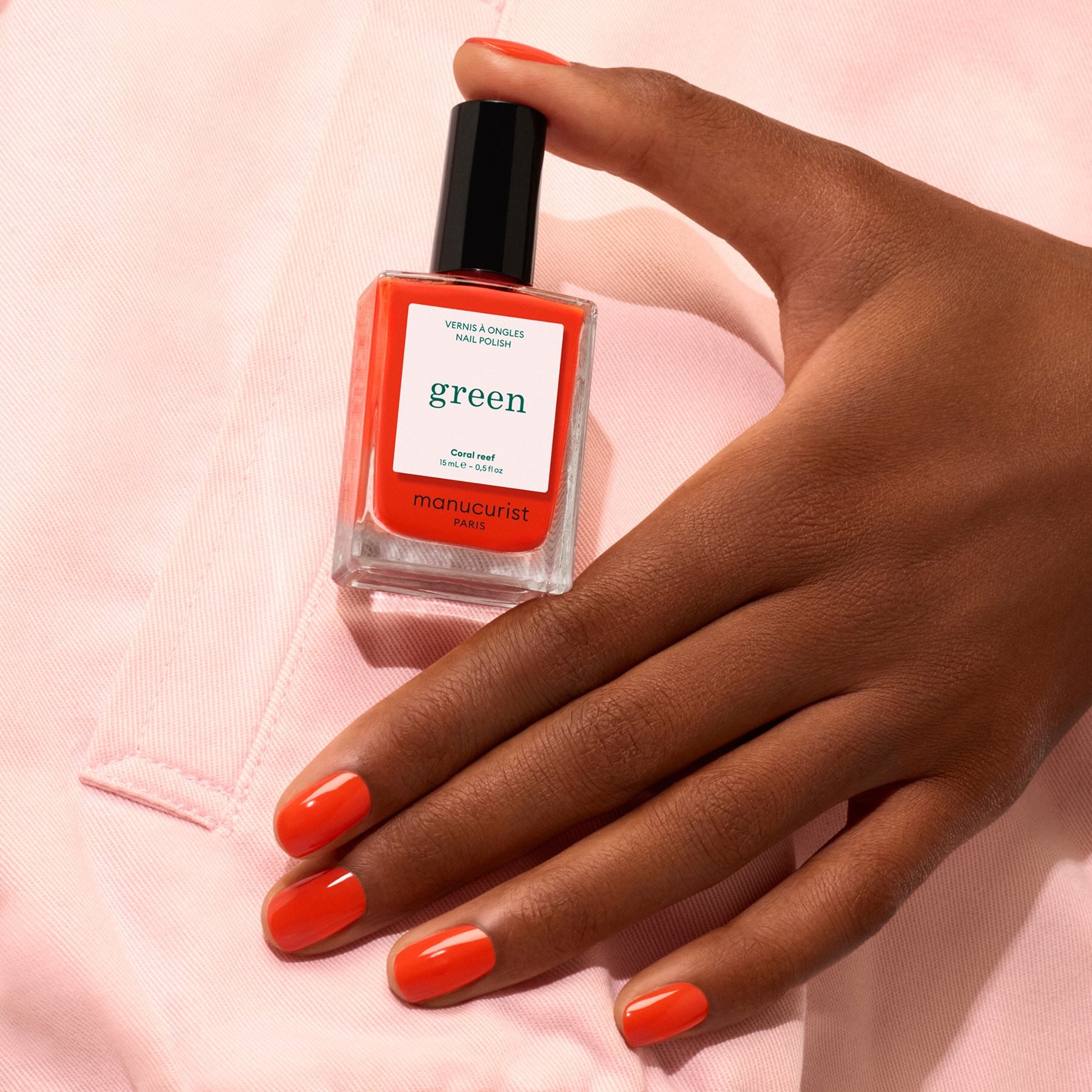 Manucurist Green Coral Reef vernis à ongles orange corail