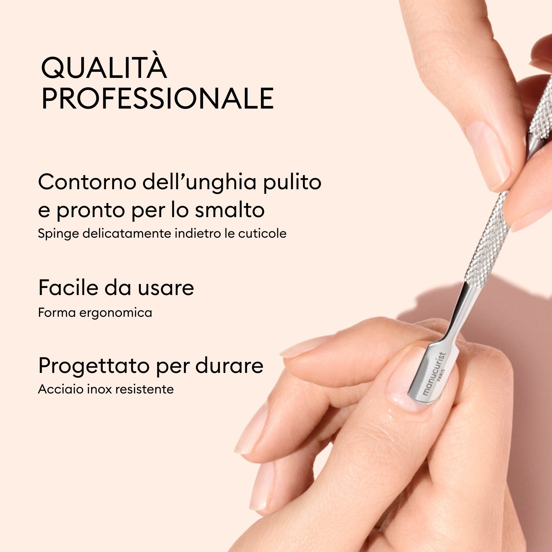 Manucurist Pousse-cuticules en acier outil inox