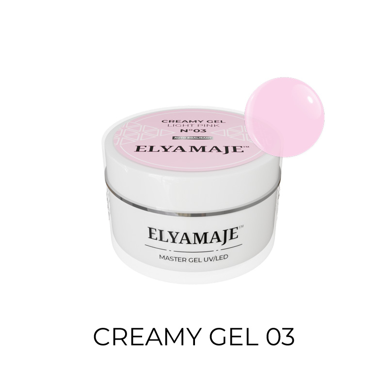 Elyamaje Creamy Gel N°3 Light Pink gel construction nude