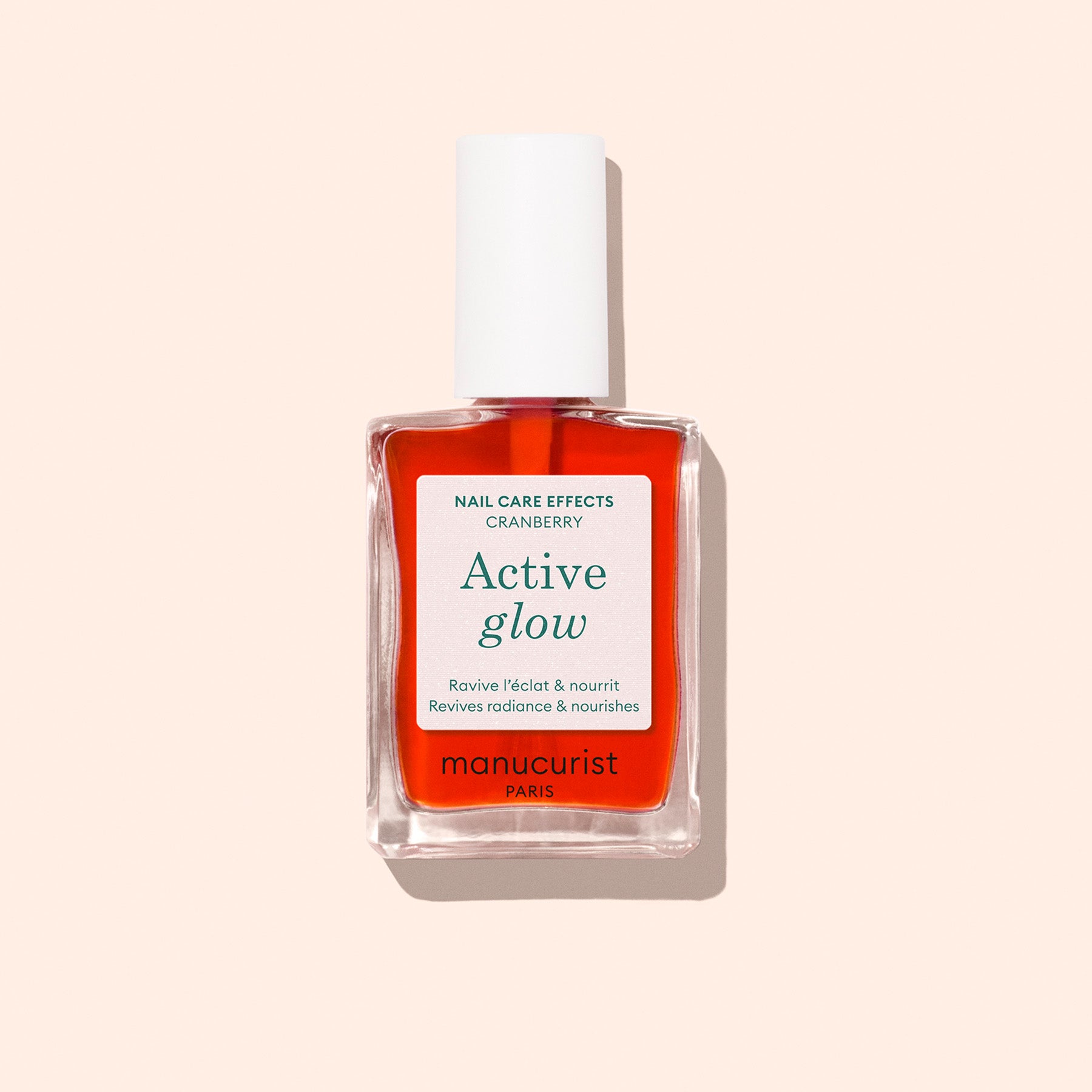 Manucurist Active Glow vernis soin Cranberry gloss