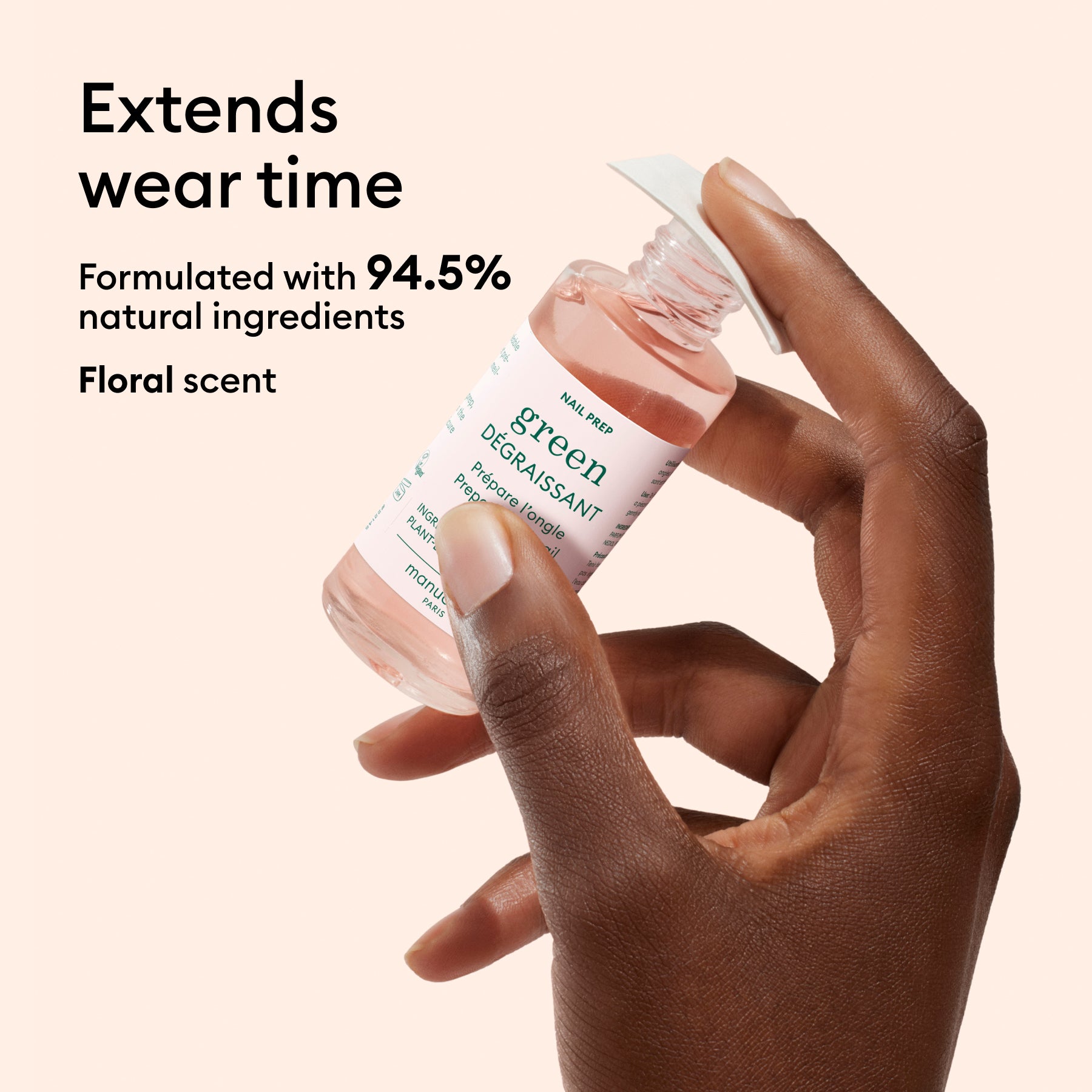 Manucurist Green Dégraissant dissolvant 30ml tenue prolongée