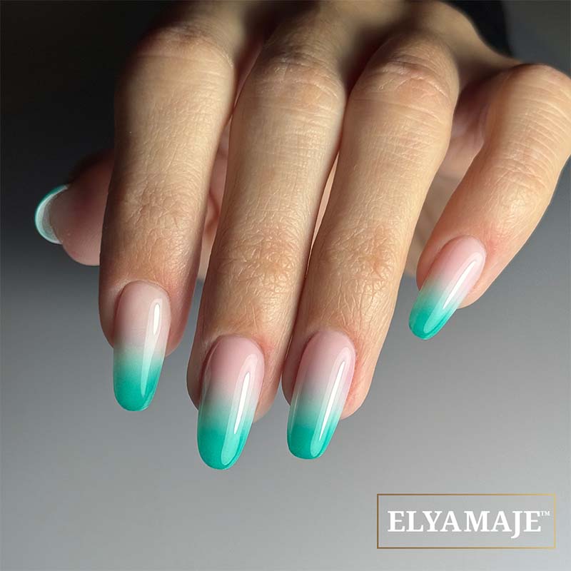 Elyamaje Ultra Baby Paint 07 gel nail art vert turquoise