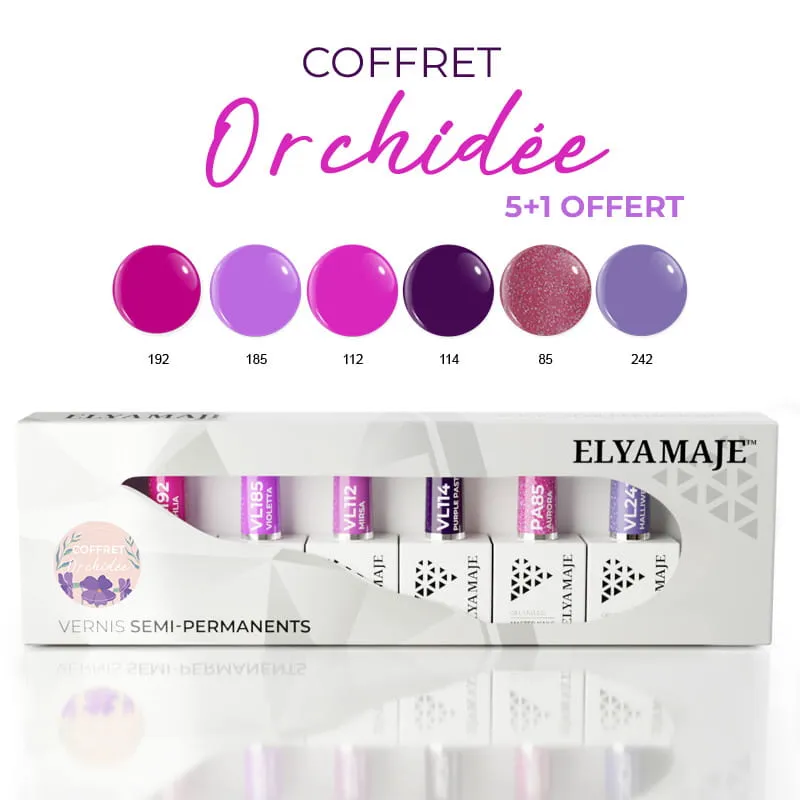 Elyamaje Coffret Orchidée vernis semi-permanent édition limitée