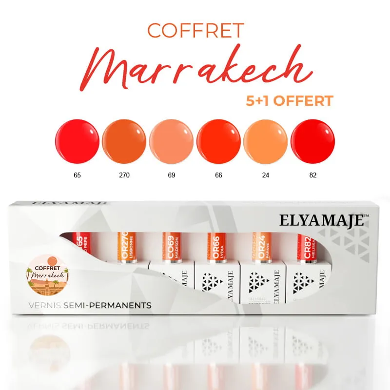 Elyamaje Coffret Marrakech vernis semi-permanents édition limitée