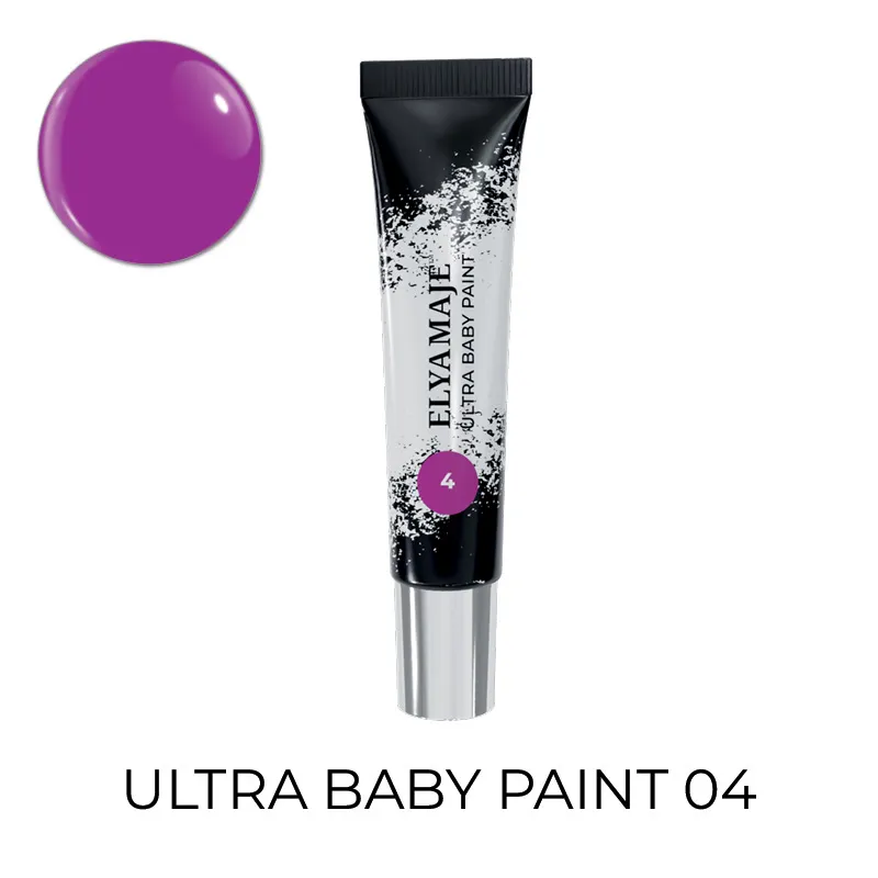 Elyamaje Ultra Baby Paint 04 Violine gel nail art babyboomer