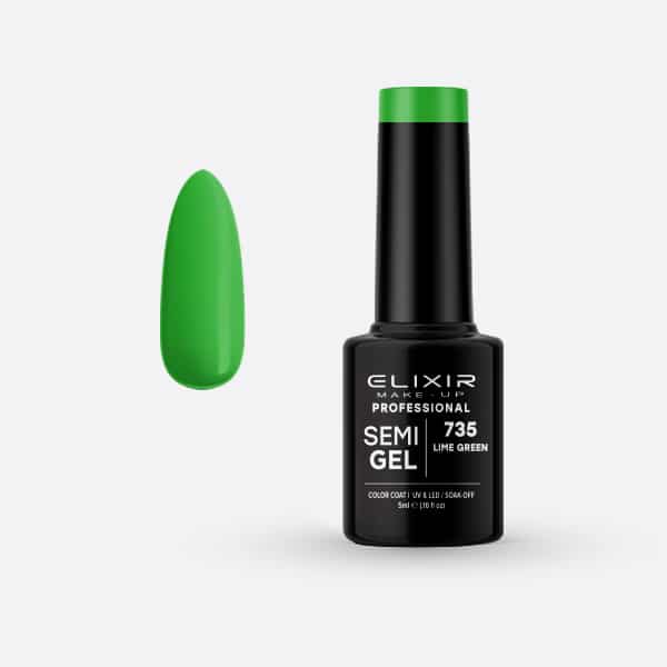 Élixir Semi Gel Vernis Semi-Permanent #735 Lime Green 5ml