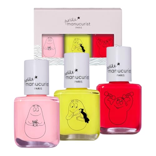 Manucurist Barbapapa kit vernis enfant 3 couleurs à eau