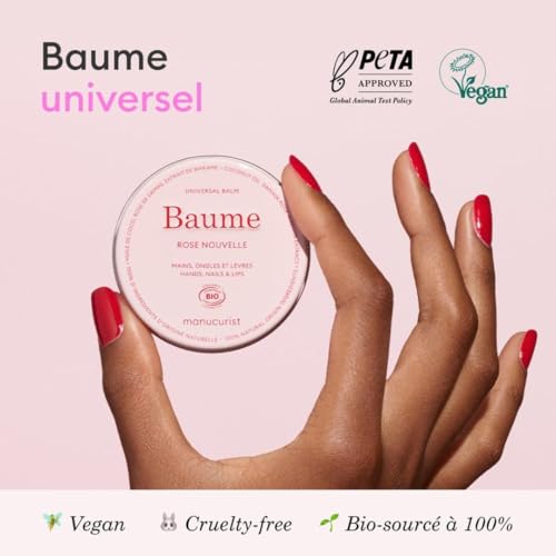 Manucurist Baume Rose soin multi-usage lèvres ongles