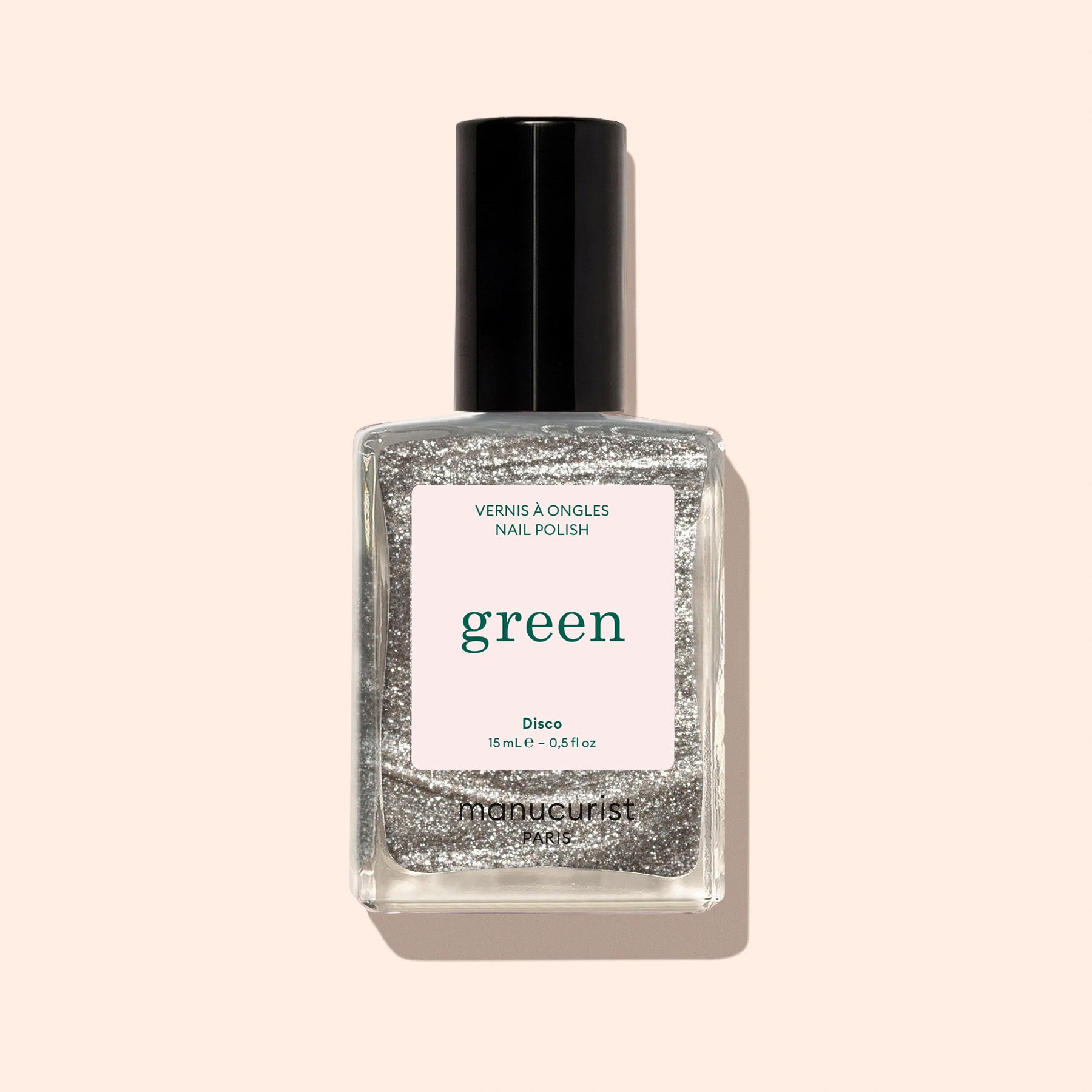 Manucurist Green Disco vernis argenté pailleté