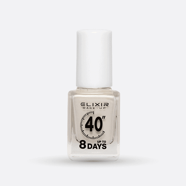 Élixir 40" #391 vernis ongles blanc White Shine 8 jours