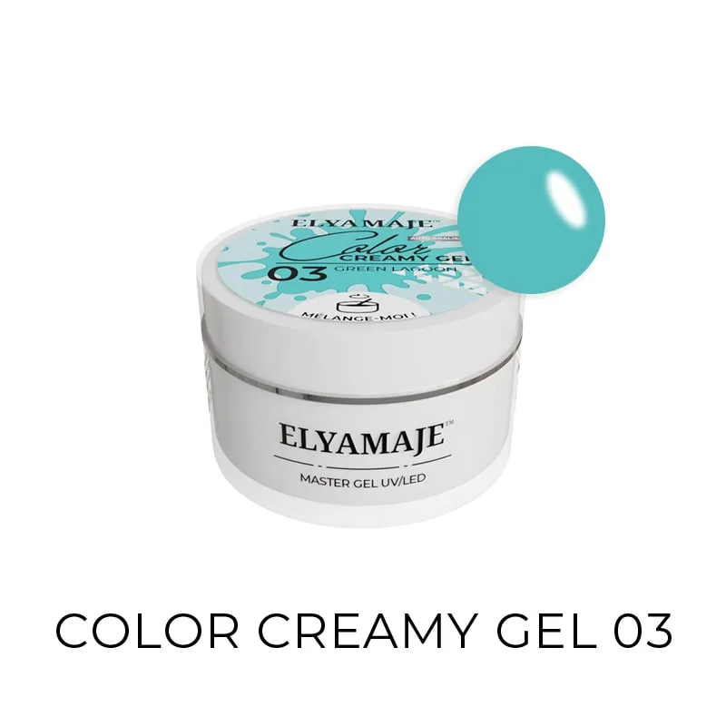 ElyaMaje Color Creamy Gel 03 Green Lagoon gel construction