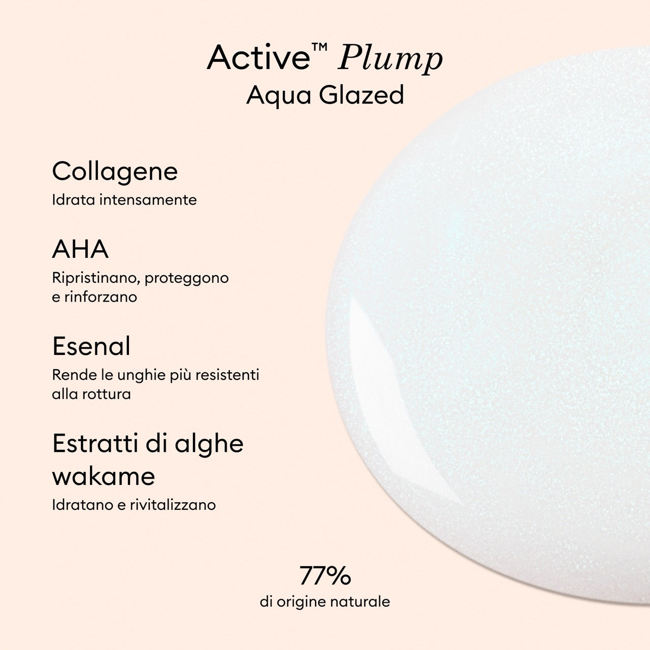 Manucurist Active Plump Aqua Glazed vernis soin collagène