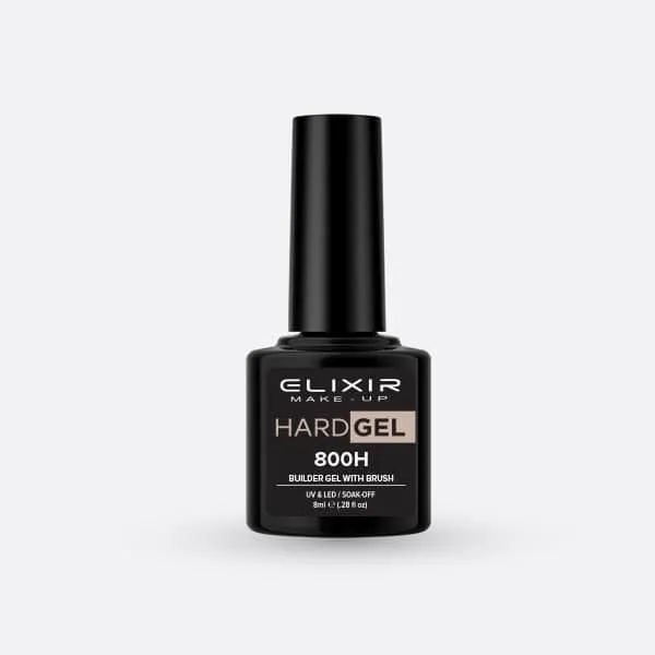 Élixir Hard Gel #800H Gel Renfort Ongles 8ml Pinceau