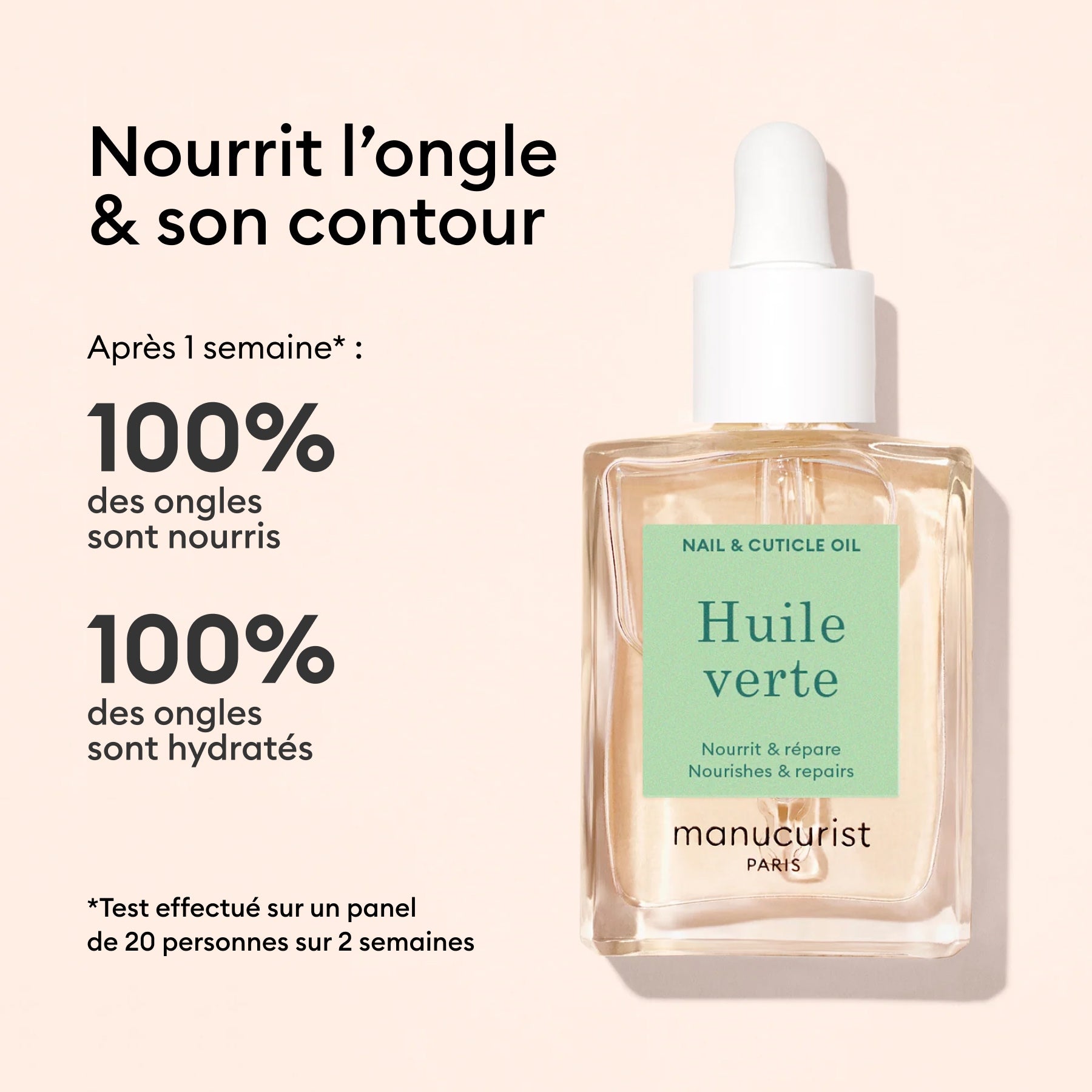Manucurist Huile Verte huile cuticules hydratante 6 huiles