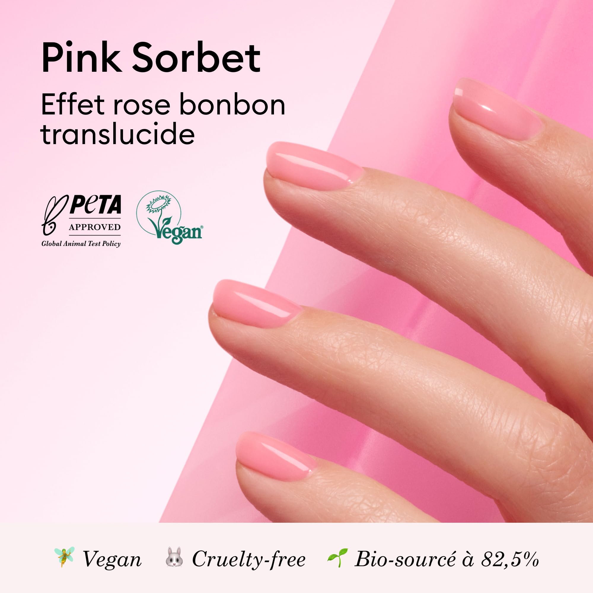 Manucurist Green Jelly Pink Sorbet vernis translucide 15 ml