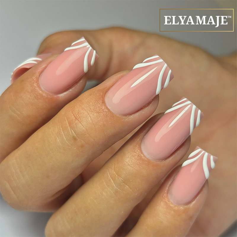 Elyamaje 3D Gel N°2 White gel nail art sans résidu