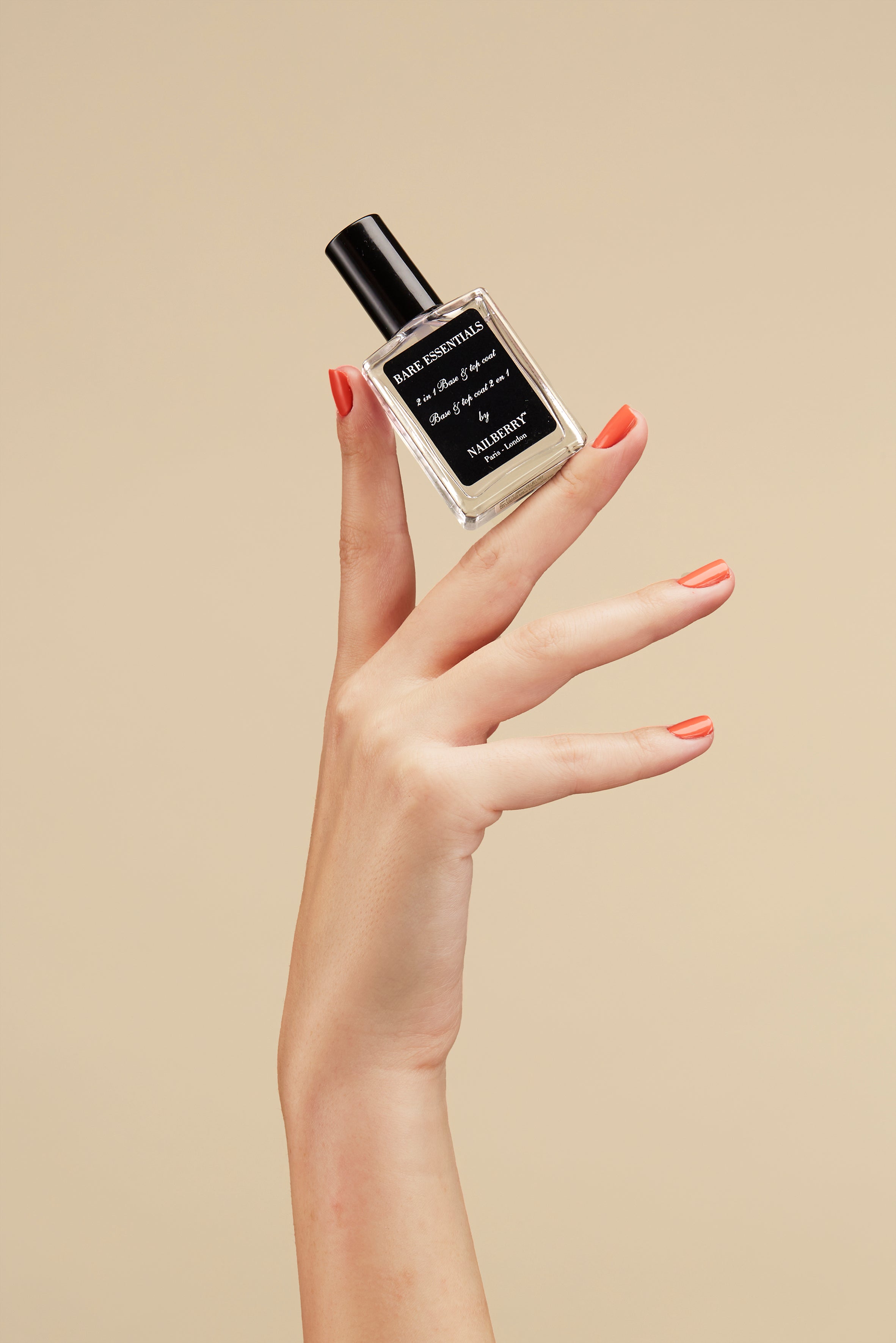 Nailberry Bare Essentials base top coat 15ml 2-en-1 brillant