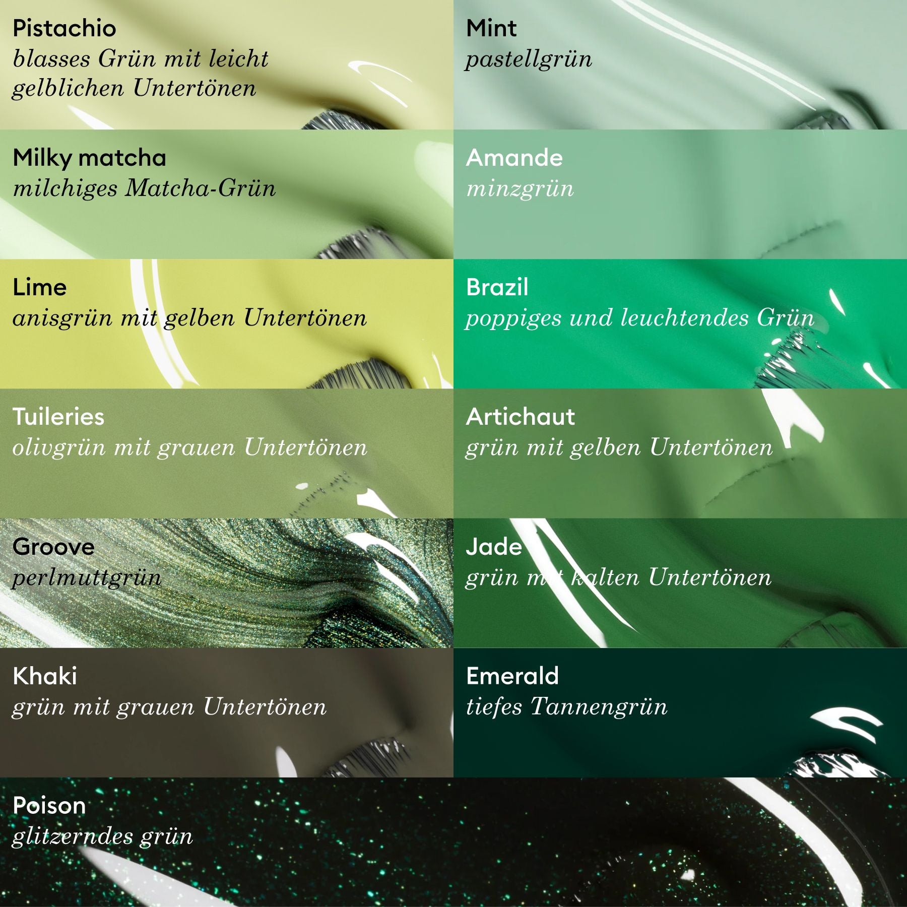 Manucurist Green Tuileries vernis à ongles vert olive gris