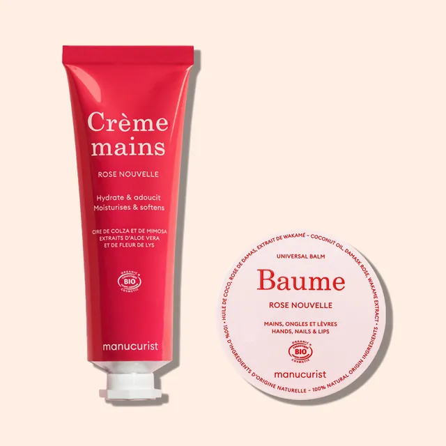 Manucurist Duo Baume & Crème Mains soin rose nouvelle