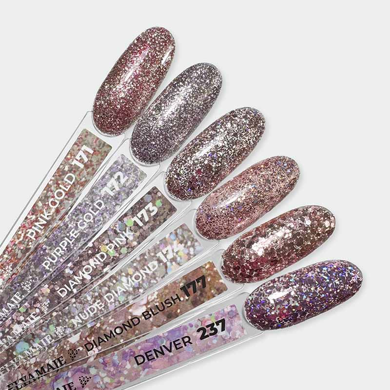 Elyamaje Coffret Glitter Gold Pink Vernis Édition Limitée