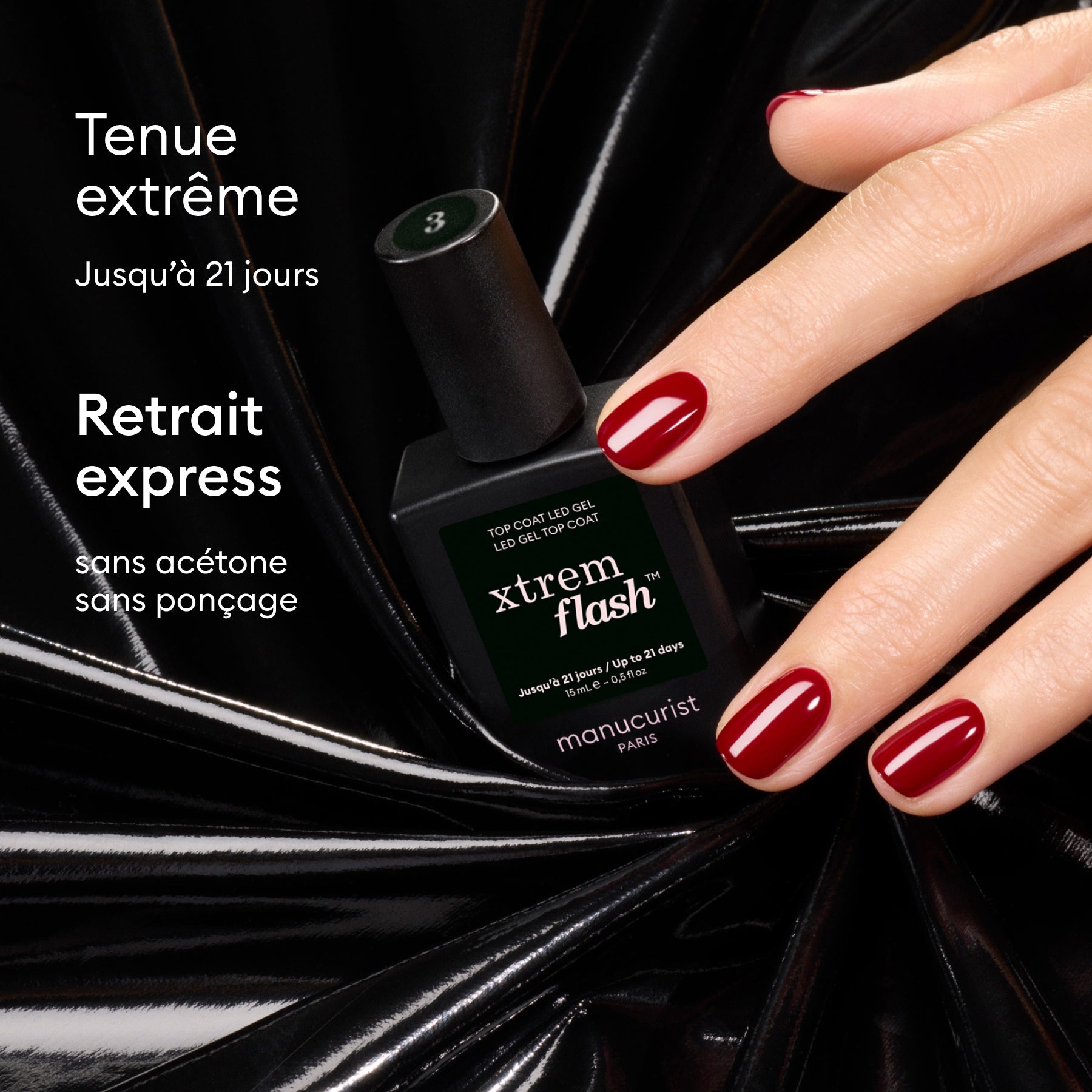 Manucurist Green Flash Top Coat Xtrem Flash gel brillant