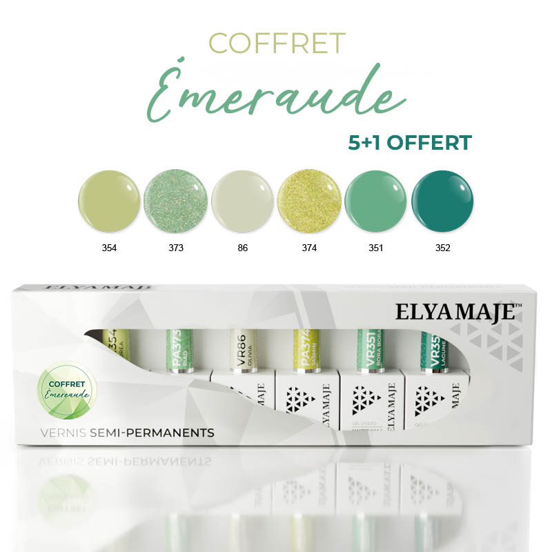 Elyamaje Coffret Emeraude vernis semi-permanents édition limitée