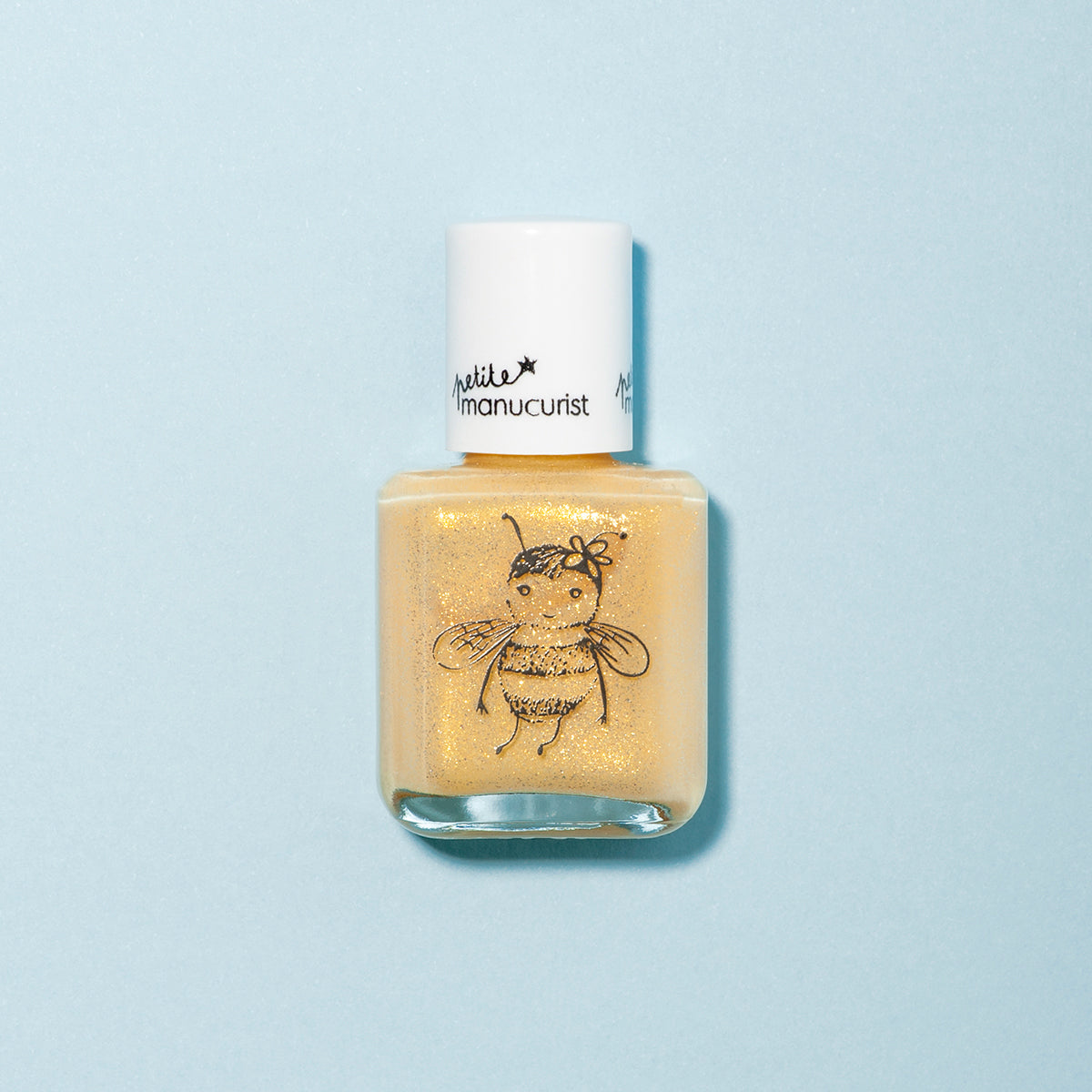 Manucurist Pia l'Abeille vernis enfant jaune pailleté