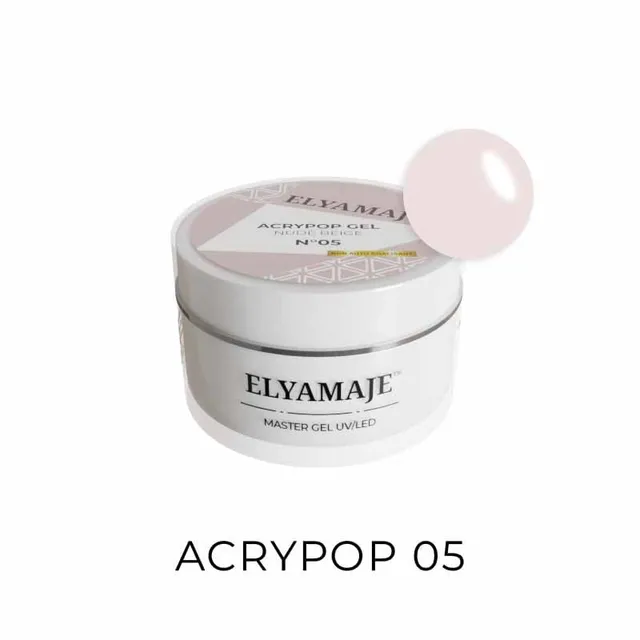 Elyamaje Acrypop Nude Beige n°5 gel UV construction