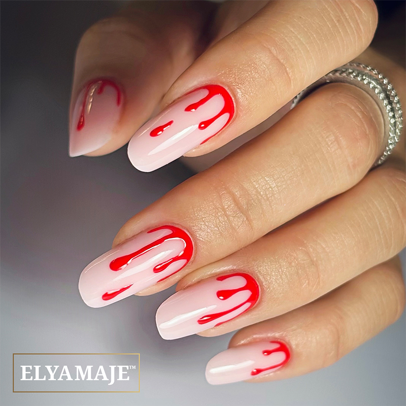 Elyamaje 3D Gel Red N°4 gel nail art rouge sans résidu