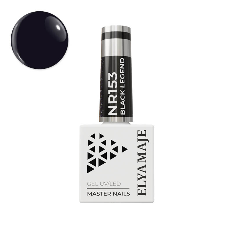 Elyamaje N°153 Black Legend Vernis Semi-Permanent Noir