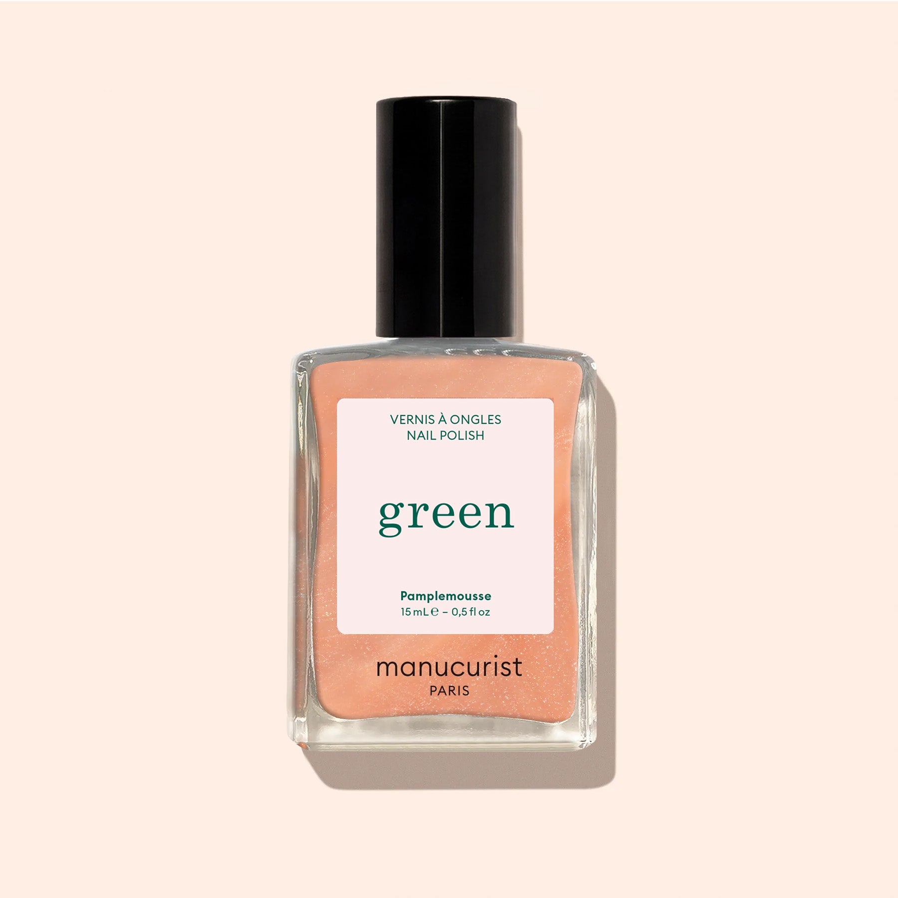 Manucurist Green Pamplemousse vernis à ongles orange nacré