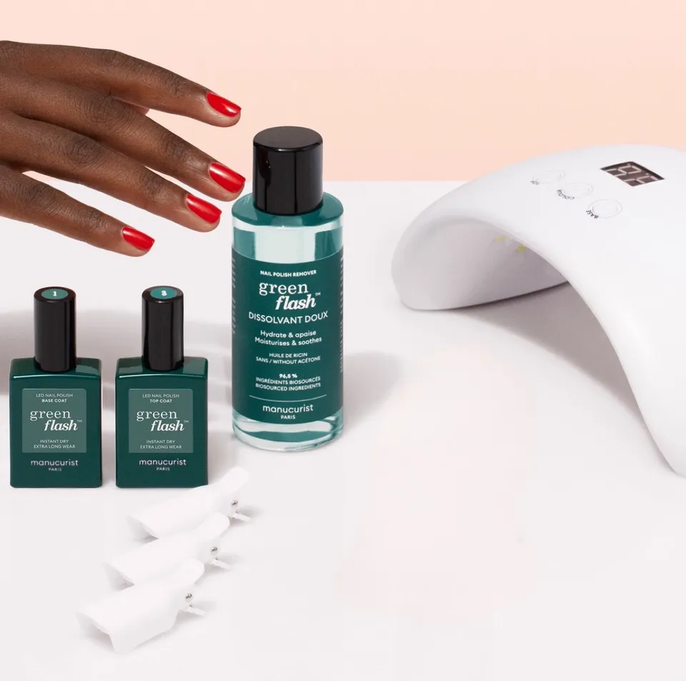 Manucurist Green Flash Welcome Kit vernis LED tenue 10j