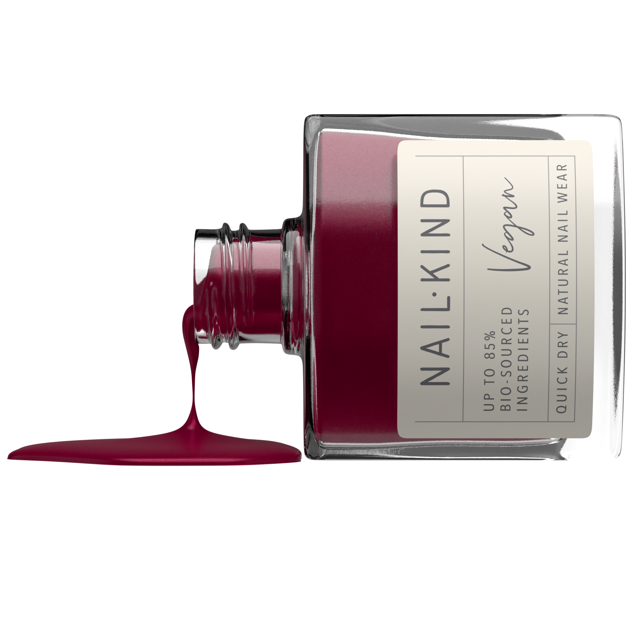 NAIL KIND The Colour Squad Wine O'Clock vernis rouge bordeaux
