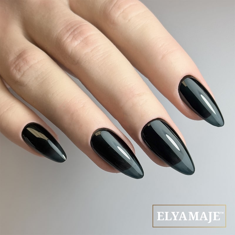 Elyamaje Vitrail N°318 Black Lili Vernis Semi-Permanent