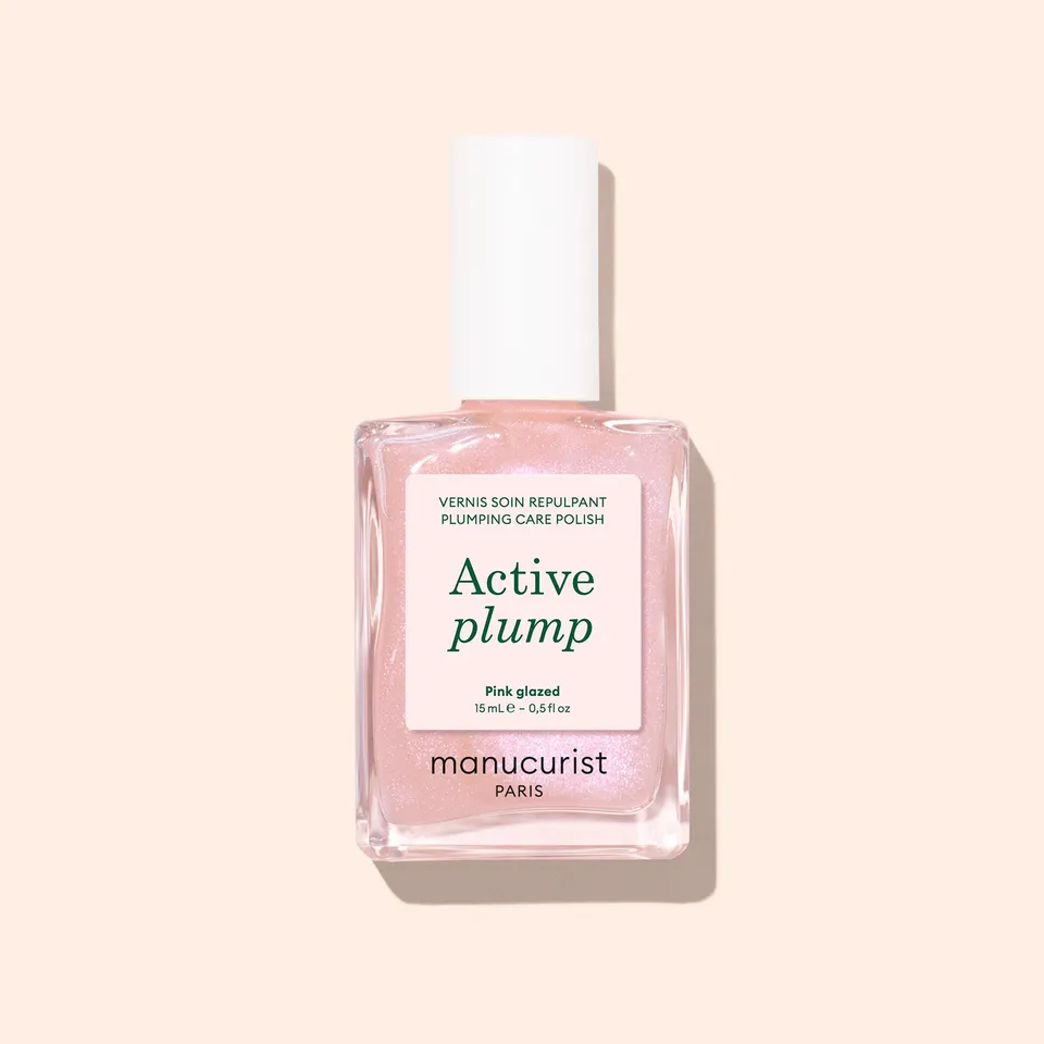 Manucurist Active Plump Pink Glazed vernis soin collagène