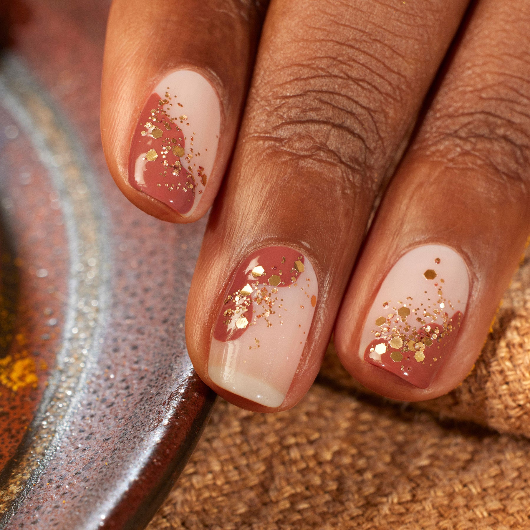 Manucurist Copper paillettes ongles biodégradables cuivrées