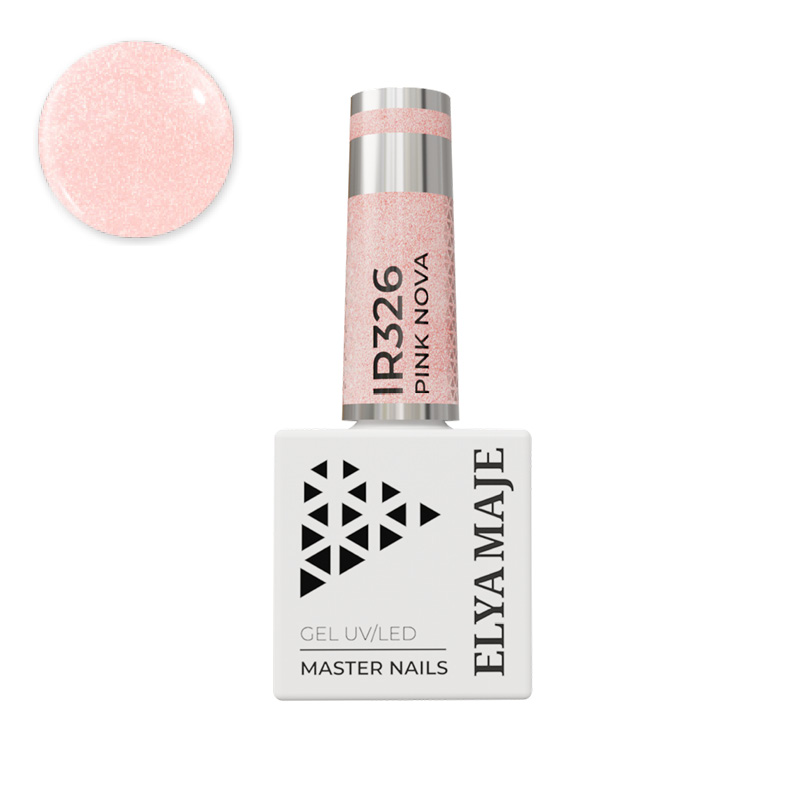 Elyamaje N°326 Pink Nova vernis semi-permanent irisé
